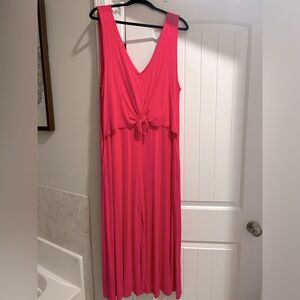 Emerald Hot pink jumpsuit